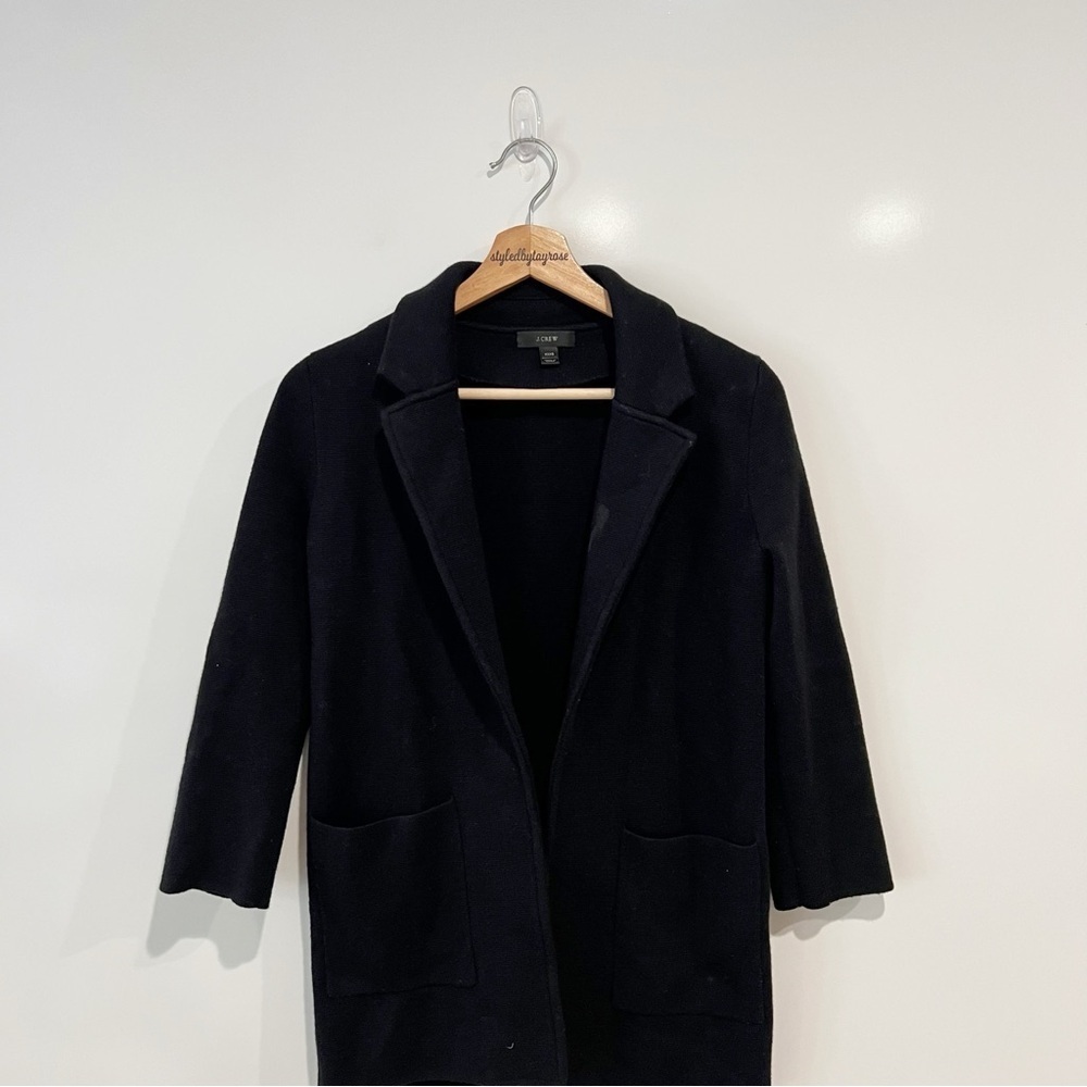 J. Crew Sophie Open Front Sweater Blazer - image 4